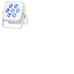 Slimline RGBW LED Parcan 7x 5 Watt White Housing