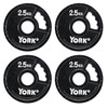 York 4 x 2. 5kg G2 Cast Iron Olympic Weight Plates