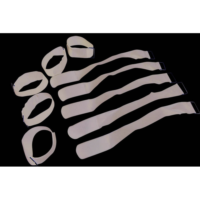 Fabric Cable Ties, Reusable With Hook & Loop Fastening 38 x 400mm Pack of 10