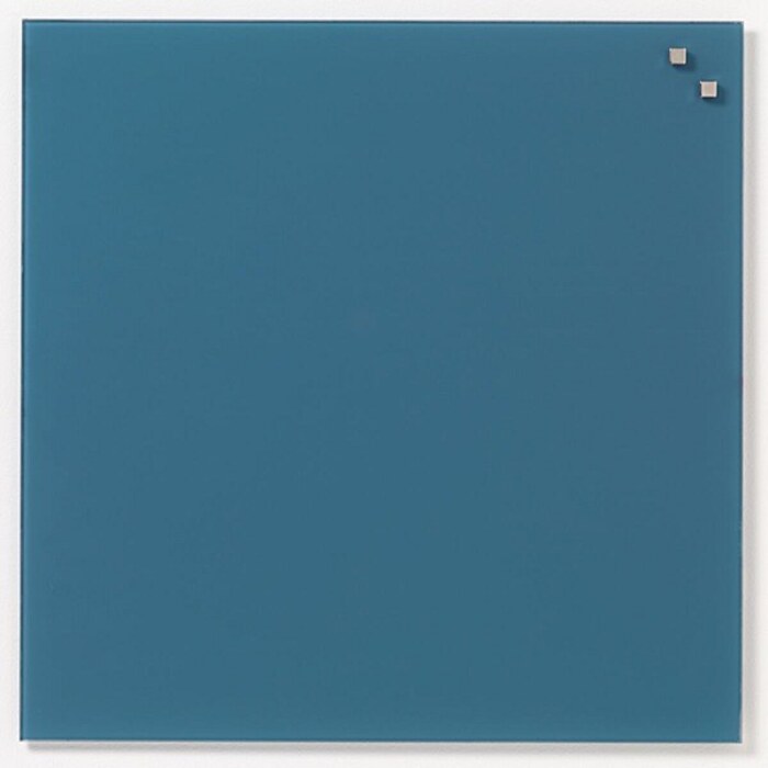 NAGA Magnetic Glass Noticeboard JEANS BLUE 45 x 45cm