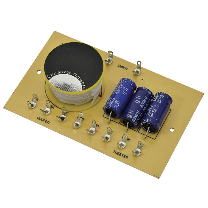 2 Way Crossover with Selectable Cross Over Points at 2/2. 5/4kHz 100 Watts