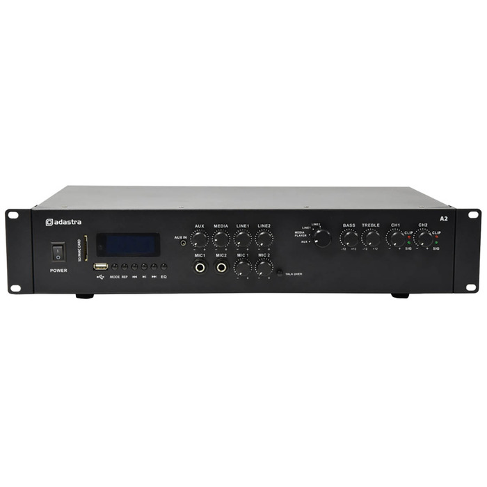 Stereo PA Amplifier 2 x 200W With Media Player and Bluetooth