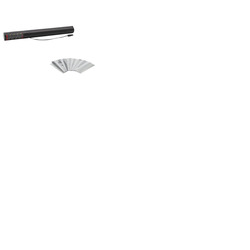 Electric Confetti Cannon 50cm White/Silver