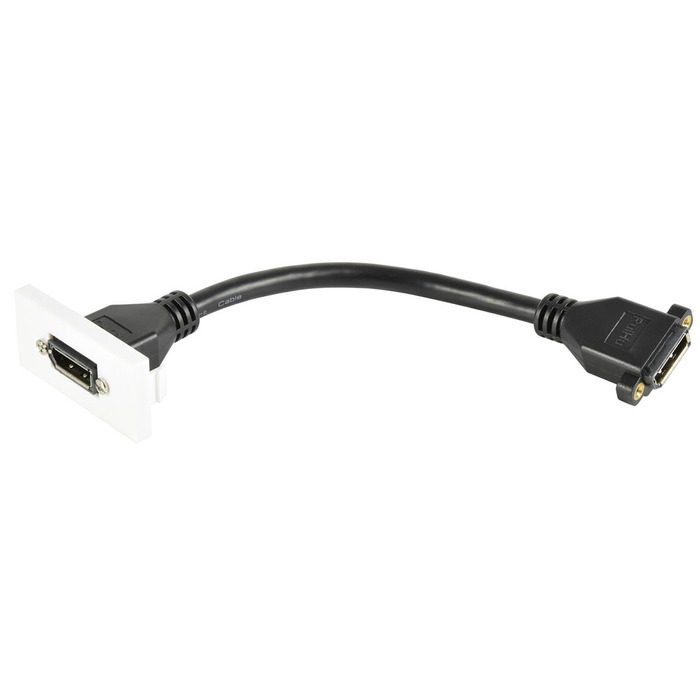 DisplayPort Socket to Female Tail Wall Plate Module