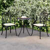 Cast Aluminium Bistro Table And Chairs Set