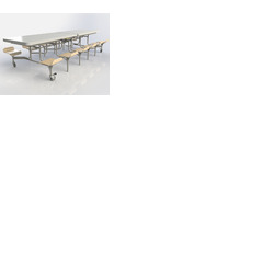 12 Seat Primo Rectangular Mobile Folding Table