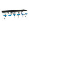 12 Seat Rectangular Mobile Folding Table