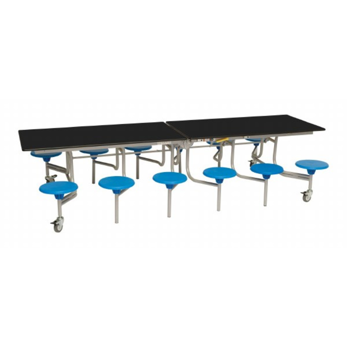 12 Seat Rectangular Mobile Folding Table