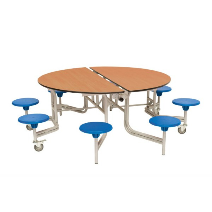8 Seat Round Mobile Folding Table