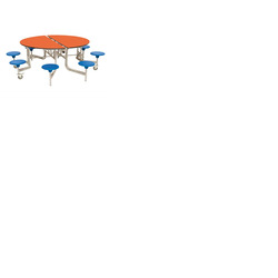 8 Seat Round Mobile Folding Table