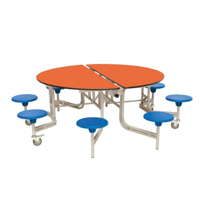 8 Seat Round Mobile Folding Table