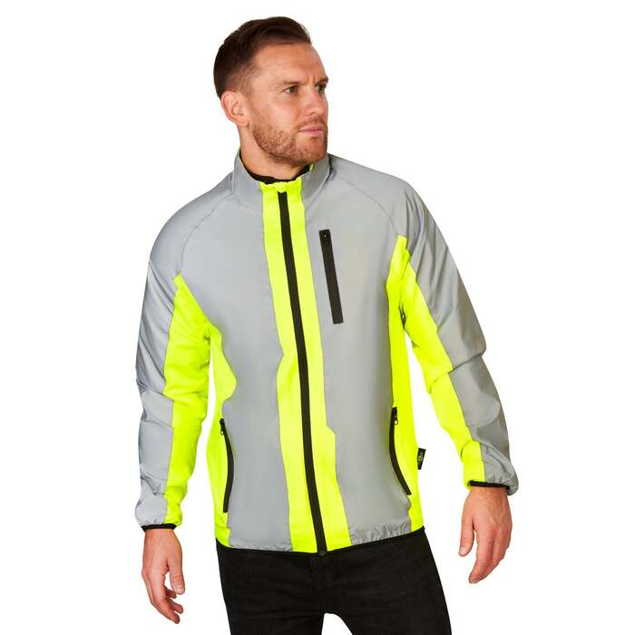 Hi Vis Reflective Running and Cycling Jacket | Reflective and Yellow