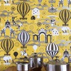 Pleasure Gardens Wallpaper Mustard and Silver Mini Moderns AZDPT042MU