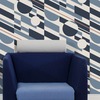 P. L. U. T. O. Wallpaper Washed Denim and Copper Mini Moderns AZDPT027WD