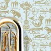 Pet Sounds Wallpaper Powder Blue Mini Moderns AZDPT012PB