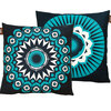 Mini Moderns Darjeeling Cushion Indigo