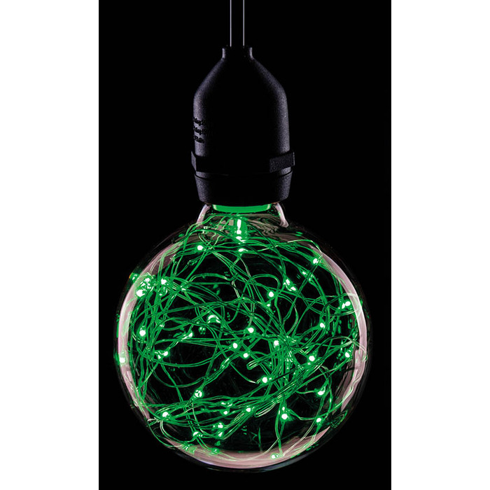 1. 7W LED G95 Polystar BC Lamp - Green
