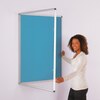 ColourPlus Tamperproof Noticeboard 1200x1200mm Cyan