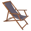 FSC® 100% Certified Eucalyptus Wooden Deck Chair Grey
