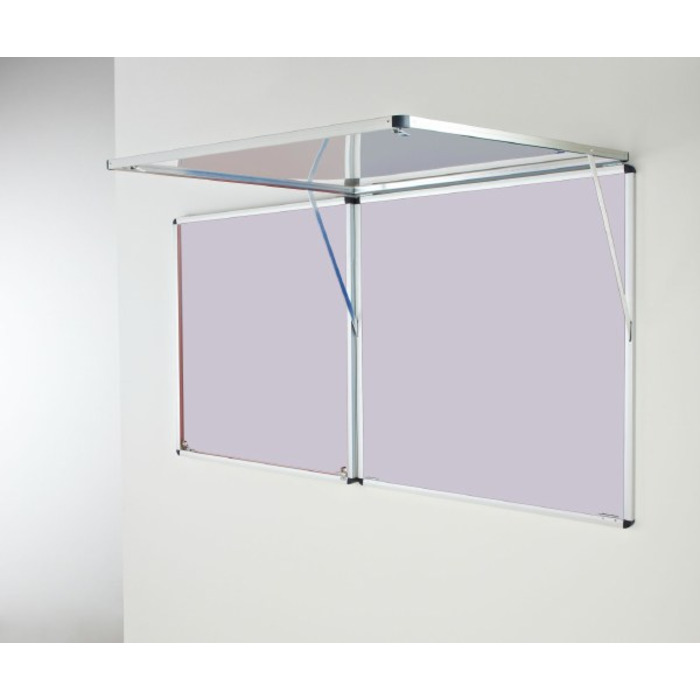 Eco-Sound Top-Hinged Corridor Tamperproof Blazemaster Noticeboard (*Supplied in 2 parts)