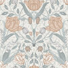 Apelviken Tulip Wallpaper White Grey Pink Galerie 33005