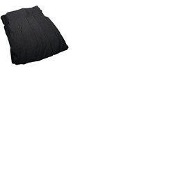 Black Pleated Pipe and Drape Curtain - 3 x 2. 5m