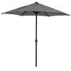 Bracken Outdoors Grey 2. 5m Crank and Tilt Round Garden Parasol