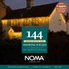 Noma Christmas 144, 240, 360, 480, 720, 960 Snowing Icicle LED Lights with White Cable