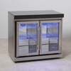 Draco Grills Outdoor Stainless Steel Double Fridge Cabinet with Granite Top 120L