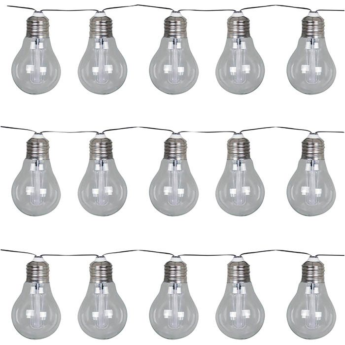 Solar Powered String Light with 15 LED Lamps