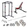 Viavito Home Gym and DKN 140kg Tri Grip Adjustable Olympic Weight Set