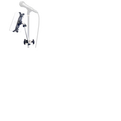 Smart Phone and Tablet Holder for Mic Stands with Arm