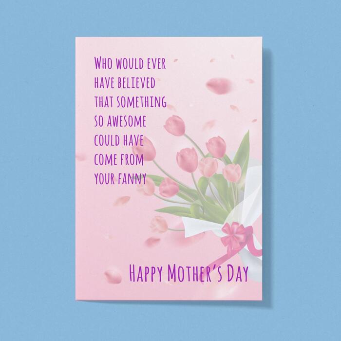 Awesome From Your Fanny Greeting Card