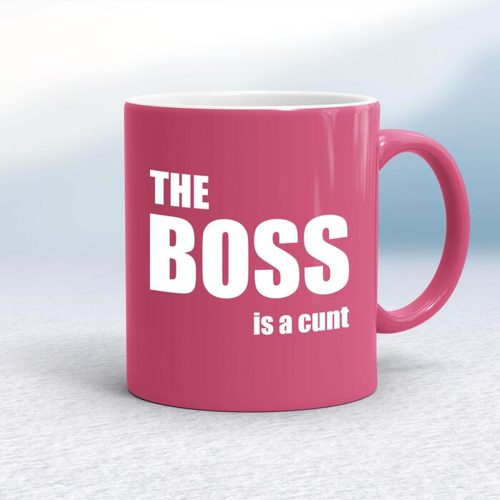 The Boss Is A . . . Swearing Mug