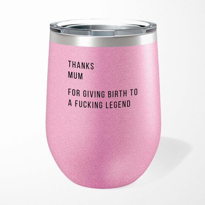 Thanks Mum Wine Tumbler