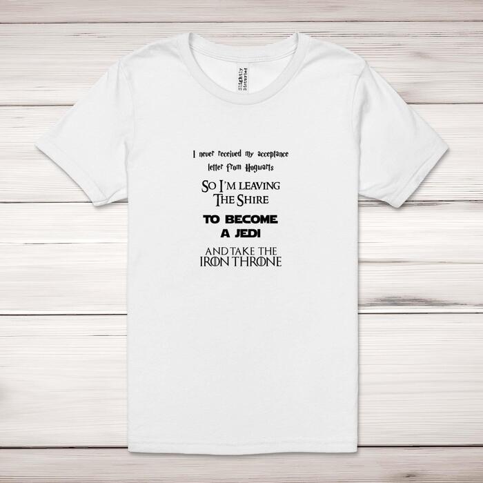 Take The Iron Throne Adult T-Shirt - White, Medium