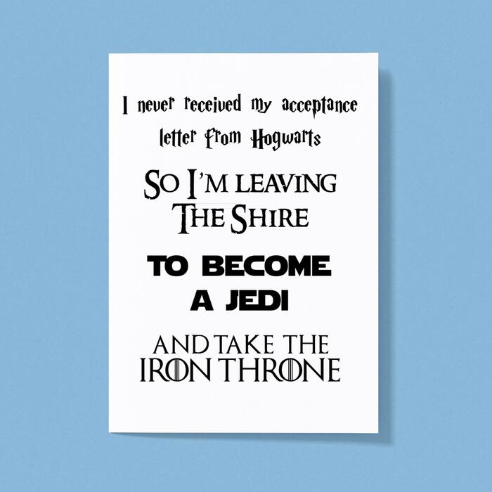 Take The Iron Throne Greeting Card - White, A5