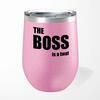 The Boss Is A . . . Swearing Wine Tumbler