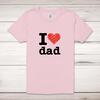 I Heart Dad Adult T-Shirt