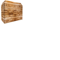 DJ Booth Lycra Screen Cover for Equinox DJ Booth - Wood Effect