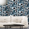 Hey Manhattan City Wallpaper Washed Denim Blue - Mini Moderns MMTLG02WD