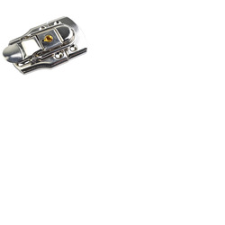 Large Draw Bolt Catch with Lock and Key Nickel Plated Steel