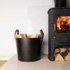 Snug Mulberry Large Leather Handle Log Bucket