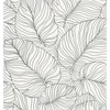 Isa Banana Leaf Wallpaper Black / White Grandeco A50901