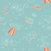My Kingdom Space Explorer Turquoise Wallpaper Muriva M36804