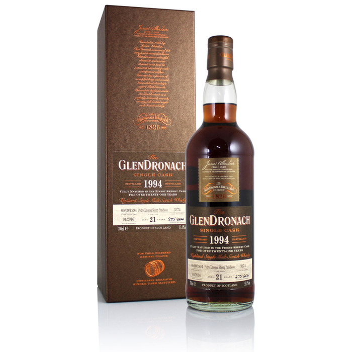 Glendronach 1994 21 Year Old Single Cask #3274