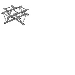Contestage Trio290 Truss 4 Way Cross - Aluminium