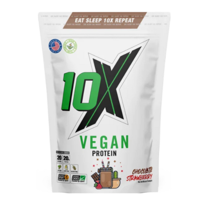 10X Athletic Vegan Protein Powders | Vegan Supplement Store, Chocolate and Strawberry