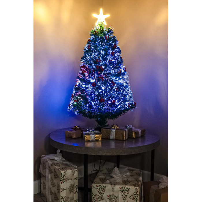 Green Fibre Optic Christmas Tree 2ft