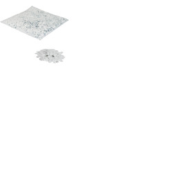 Loose Confetti 10 x 10mm 1Kg - White & Metallic Silver
